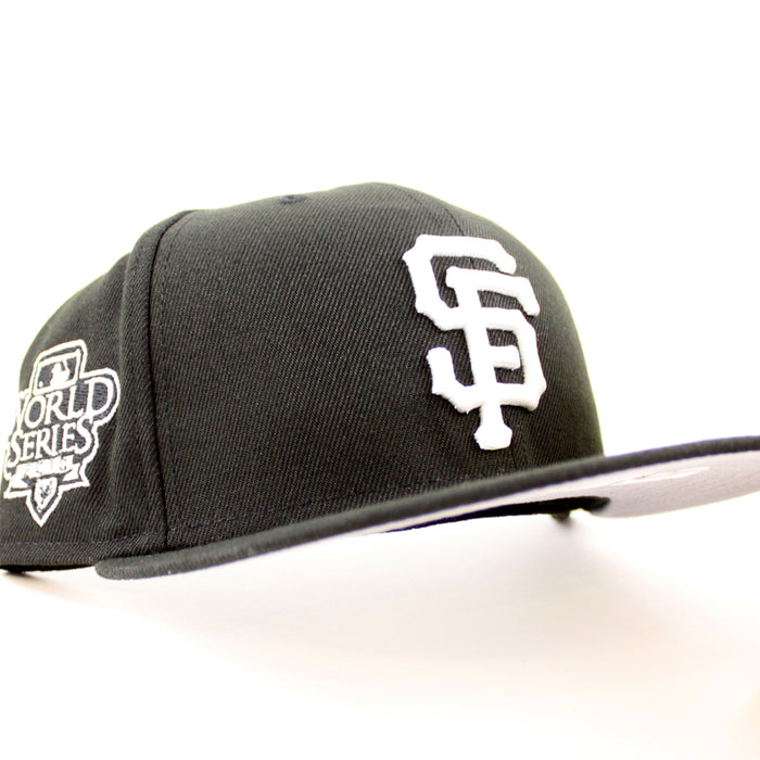 San Francisco Giants World Series New Era 59Fifty Fitted hat (Black White Gray Under Brim)