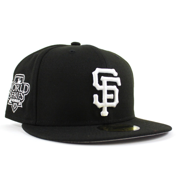 San Francisco Giants World Series New Era 59Fifty Fitted hat (Black White Gray Under Brim)