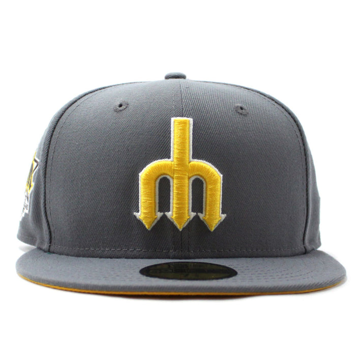Seattle Mariners 1979 All Star Game New Era 59Fifty Fitted Hat (Glow in the Dark Grey Yellow Under Brim)