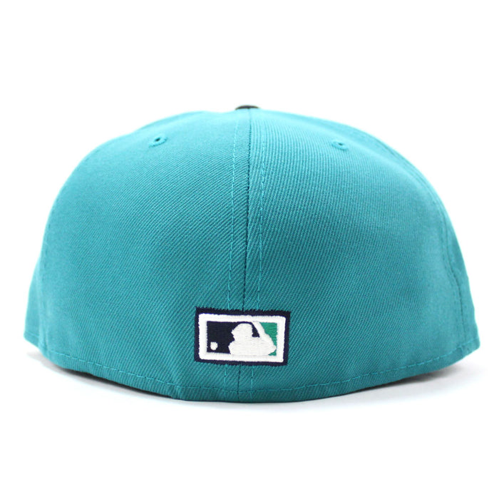 Seattle Mariners 30th anniversary New Era 59Fifty Fitted Hat (Aqua Sky Blue Under Brim)