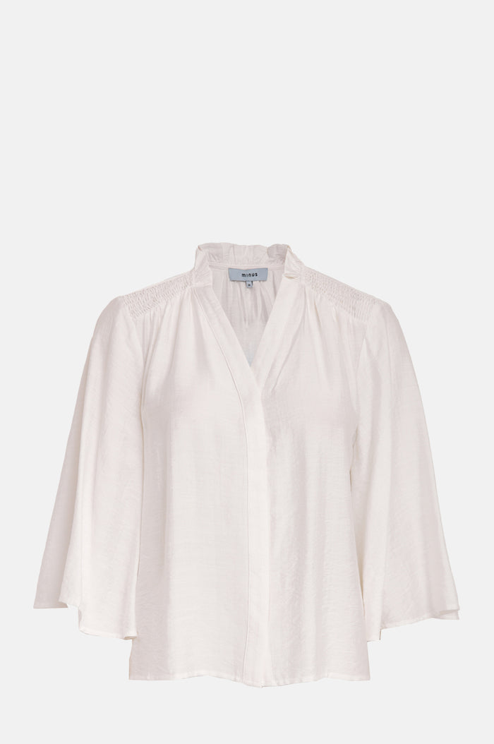 Minus Seria V Neck Shirt Cloud Dancer.
