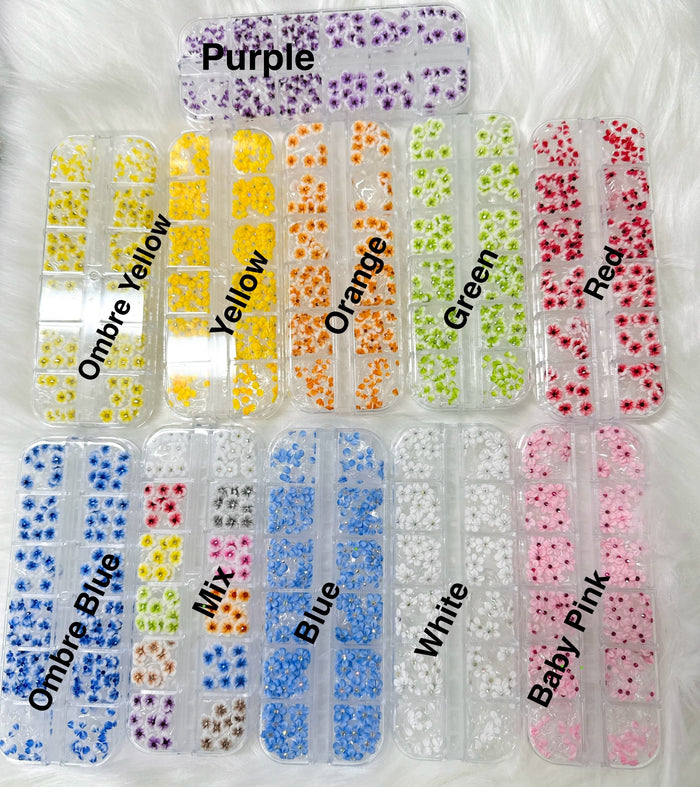 Set 180pcs Handmade 3D Acrylic Nail Flowers