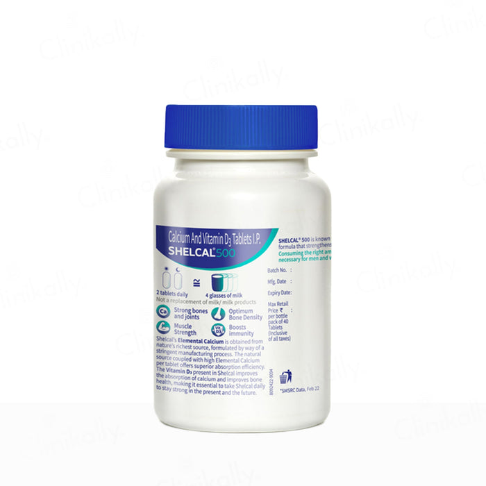 Shelcal 500 Calcium & Vitamin D3 Tablet