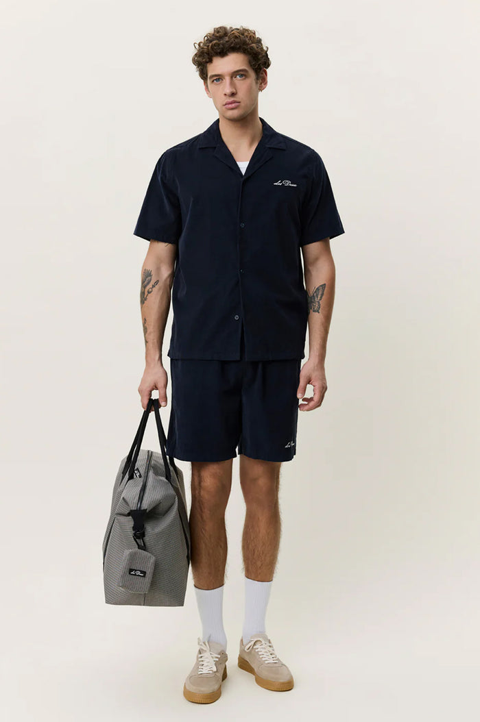 Signature Mini Cord SS Shirt Dark Blue Night