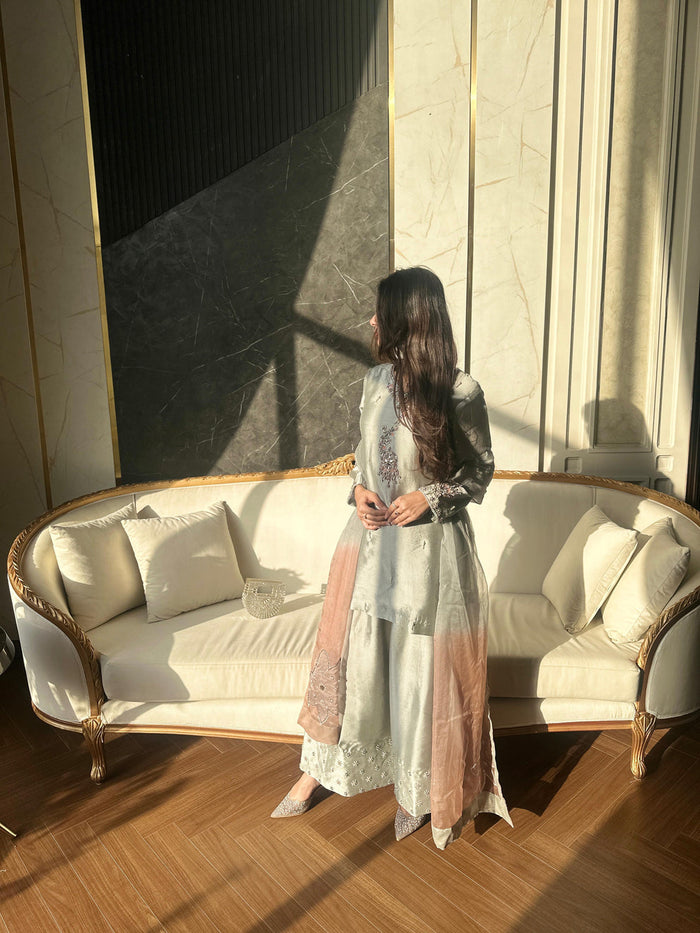 Silk Hand Work Farshi Shalwar