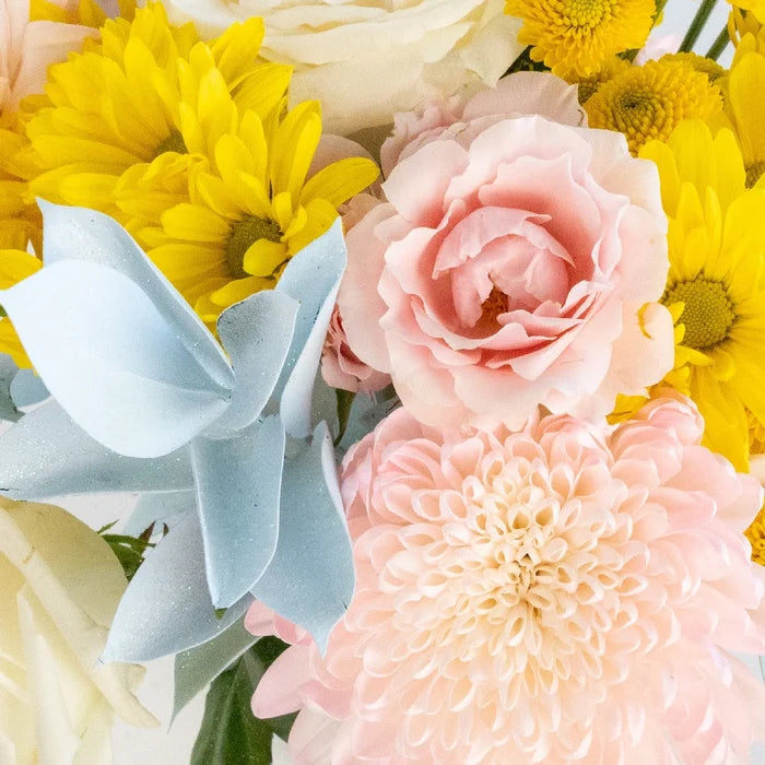 Sincerely Pink Flower Centerpieces Close Up - Image