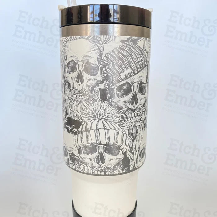 Skulls Custom Stanley Adventure Quencher 40 Oz Tumbler Tumblers