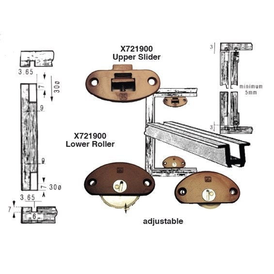 Sliding Wood Door Track by Functional Hardware