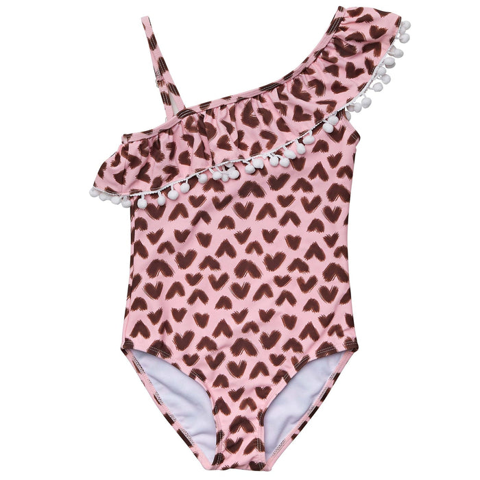 Snapper Rock Wild Love One Shoulder Frill Swimsuit - Destination PSP