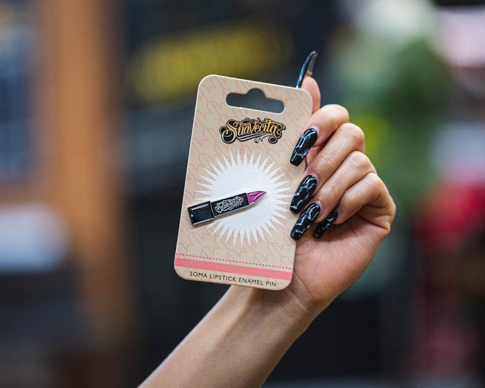 Soma Lipstick Enamel Pin
