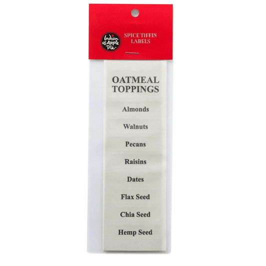 Oatmeal topping labels