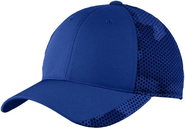 Sport-Tek Camohex Cap-Regular-Sport-Tek-True Royal-OSFA-Thread Logic no-logo