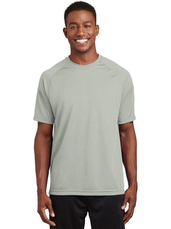 Sport-Tek Dry Zone Short Sleeve Raglan T-Shirt-Regular-Sport-Tek-Silver-S-Thread Logic