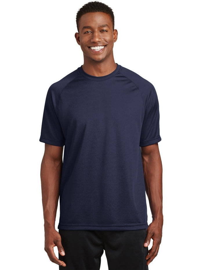 Sport-Tek Dry Zone Short Sleeve Raglan T-Shirt-Regular-Sport-Tek-True Navy-S-Thread Logic