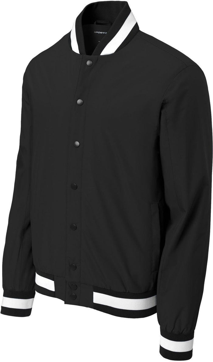 Sport-Tek Insulated Varsity Jacket-Sport-Tek-Black-XS-Thread Logic