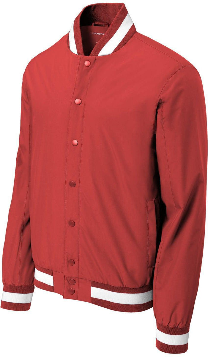 Sport-Tek Insulated Varsity Jacket-Sport-Tek-Deep Red-XS-Thread Logic