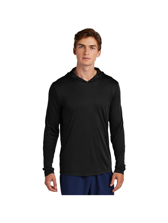 no-logo Sport-Tek Posi-UV Pro Long Sleeve Hoodie-Sport-Tek-Thread Logic