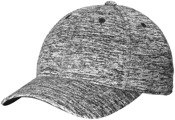 Sport-Tek Posicharge Electric Heather Cap-Regular-Sport-Tek-Black Electric-OSFA-Thread Logic no-logo