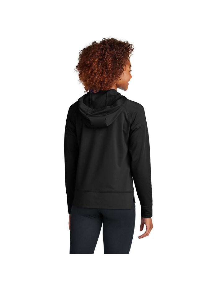 no-logo Sport-Tek Ladies Sport-Wick Stretch 1/2-Zip Hoodie-Sport-Tek-Thread Logic