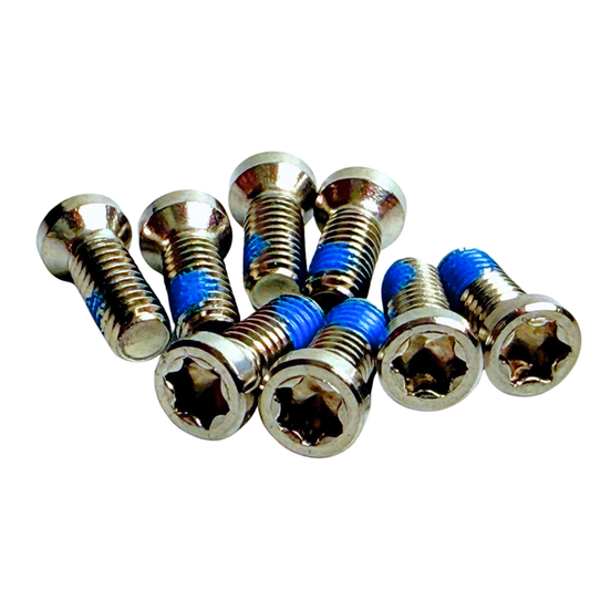 SRAM 8-Bolt Chainring Spider Bolts, 8 Pack, M4, T20