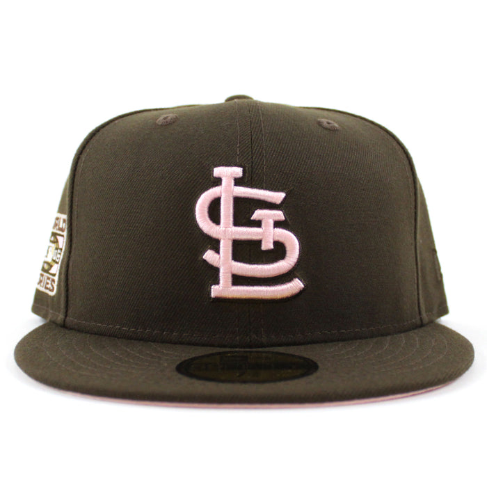 St. Louis Cardinals 2006 World Series New Era 59Fifty Fitted Hat (Brown Pink Under Brim)
