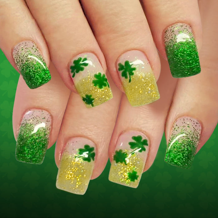 St. Patrick's new green four-leaf clover
