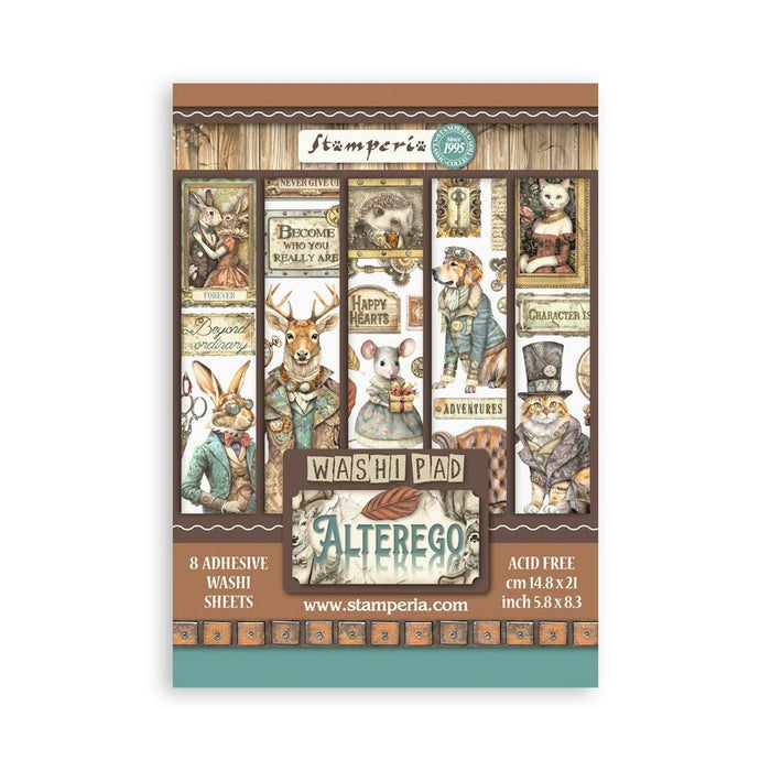Stamperia - A5 Washi Pad - 8/Pkg - Altergo On 8 sheets of translucent washi paper, easy to cut Available at embellish Away located in Bowmanville Ontario Canada