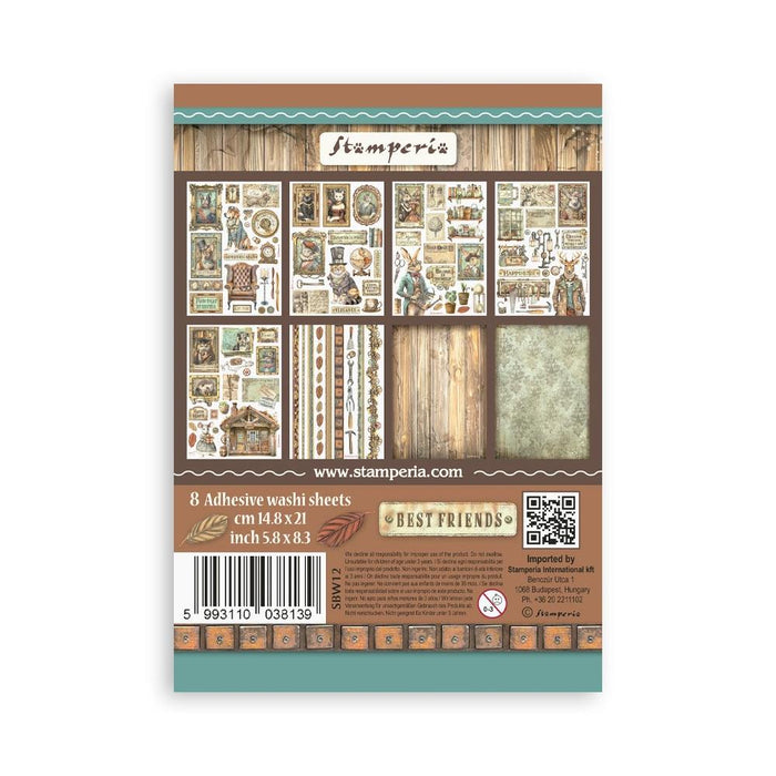 Stamperia - A5 Washi Pad - 8/Pkg - Altergo On 8 sheets of translucent washi paper, easy to cut Available at embellish Away located in Bowmanville Ontario Canada