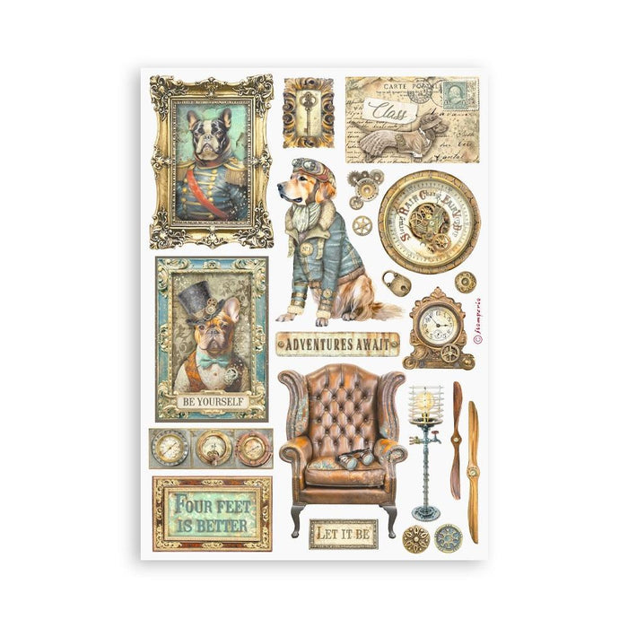 Stamperia - A5 Washi Pad - 8/Pkg - Altergo On 8 sheets of translucent washi paper, easy to cut Available at embellish Away located in Bowmanville Ontario Canada