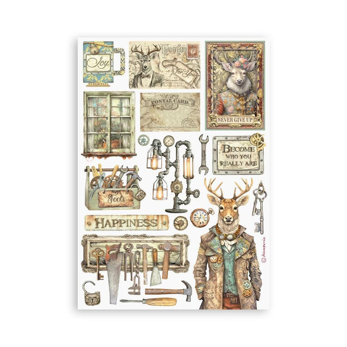 Stamperia - A5 Washi Pad - 8/Pkg - Altergo On 8 sheets of translucent washi paper, easy to cut Available at embellish Away located in Bowmanville Ontario Canada