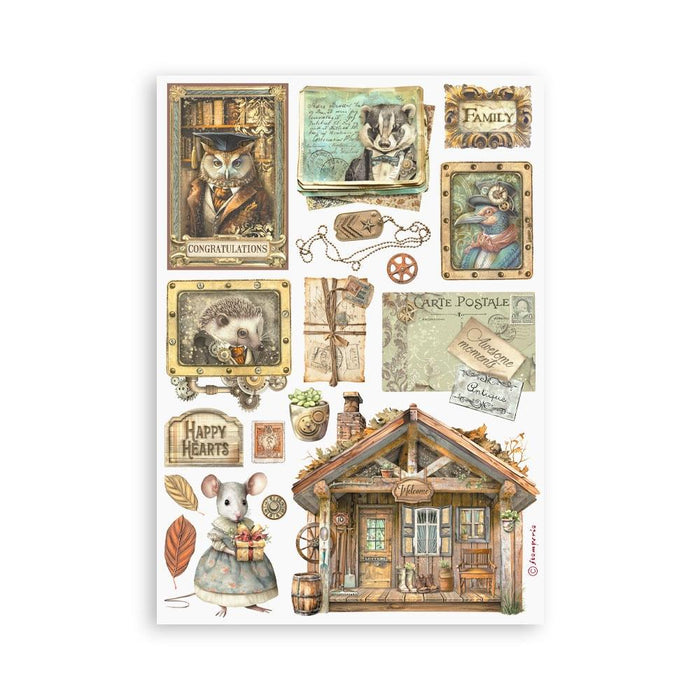 Stamperia - A5 Washi Pad - 8/Pkg - Altergo On 8 sheets of translucent washi paper, easy to cut Available at embellish Away located in Bowmanville Ontario Canada