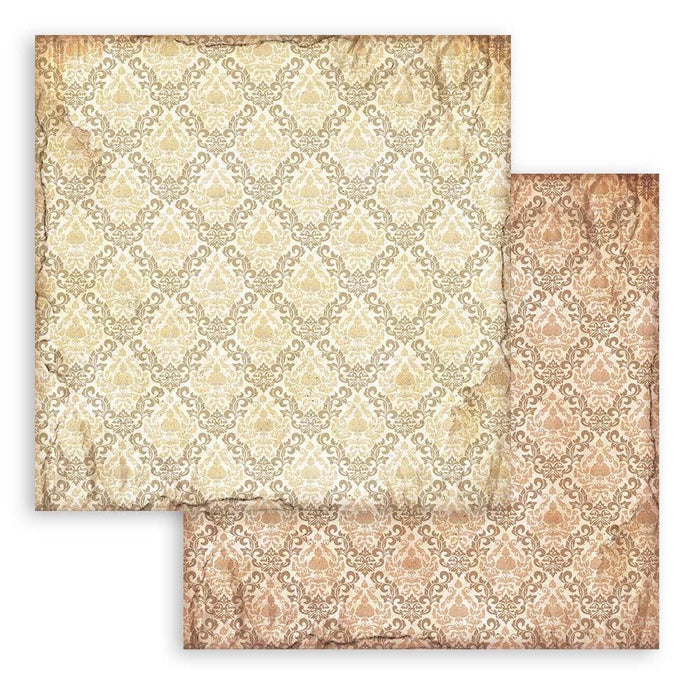 Stamperia - Backgrounds Double-Sided Paper Pad 12"X12" - 10/Pkg - Alterego. Available at Embellish Away located in Bowmanville Ontario Canada