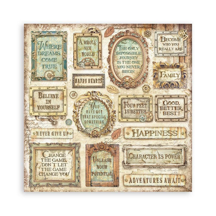 Stamperia - Double-Sided Paper Pad 8"X8" - 10/Pkg - Alterego. Create cards, scrapbooks, etc. Available at Embellish Away located in Bowmanville Ontario Canada.