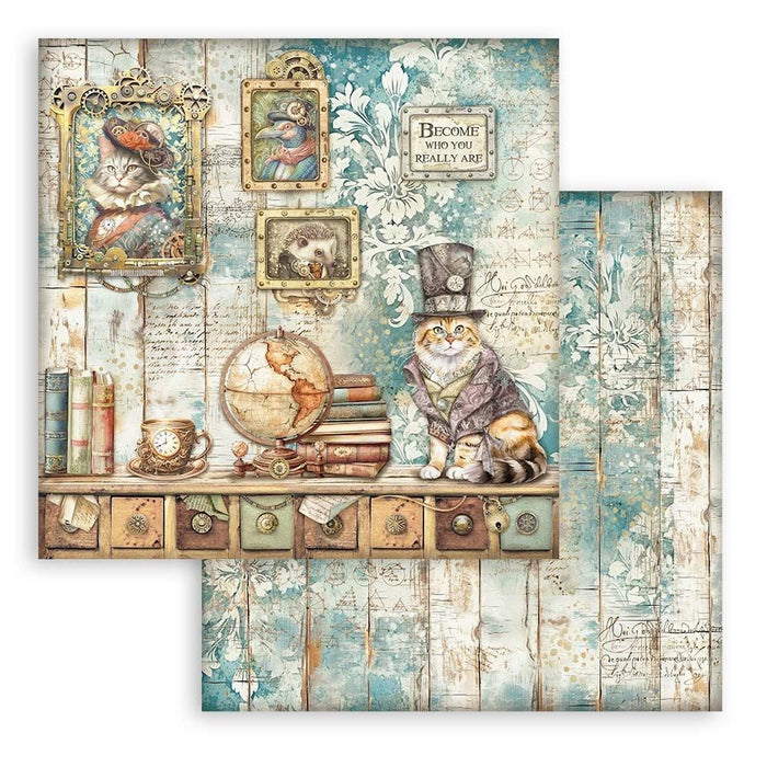 Stamperia - Double-Sided Paper Pad 8"X8" - 10/Pkg - Alterego. Create cards, scrapbooks, etc. Available at Embellish Away located in Bowmanville Ontario Canada.