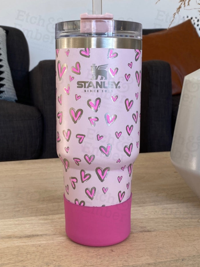 Stanley Engraving Using Your Cup Hearts