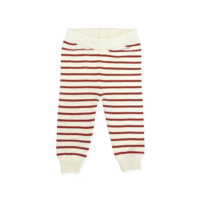 Strawberry Embroidered Pocket Baby Pants (Organic Cotton)