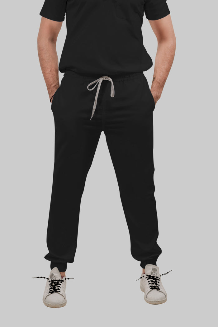Stretchable (4Way) Women Black Jogger