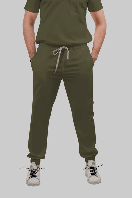 Stretchable (4Way) Women Olive Green Jogger