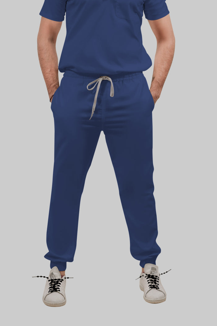 Stretchable (4Way) Women Royal Blue Jogger