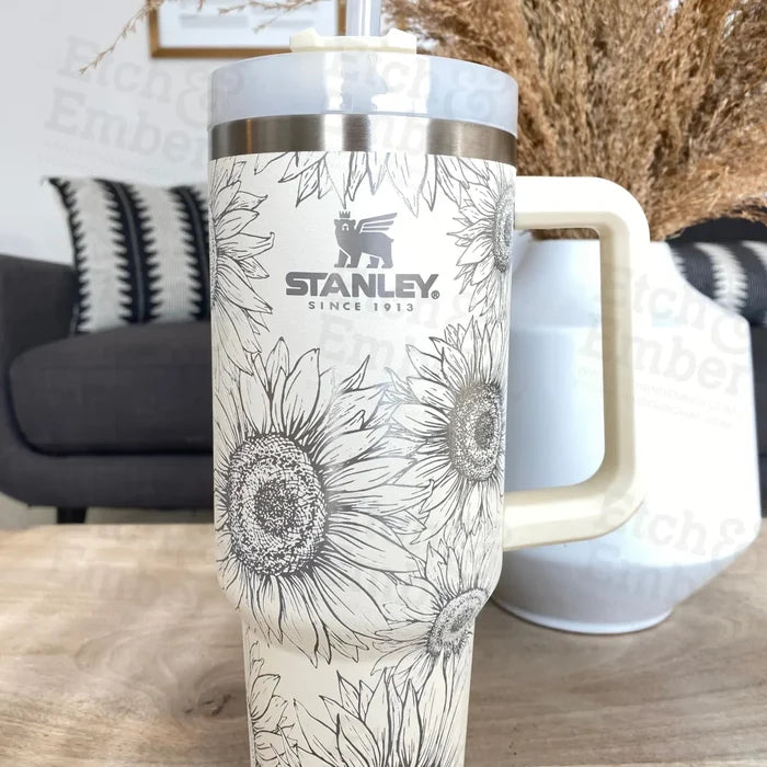 Sunflowers Custom Stanley Adventure Quencher 40 Oz Tumbler Tumblers