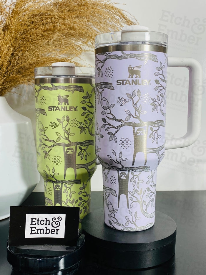 Swinging Sloths Custom Stanley Adventure Quencher 40 Oz Tumbler Tumblers