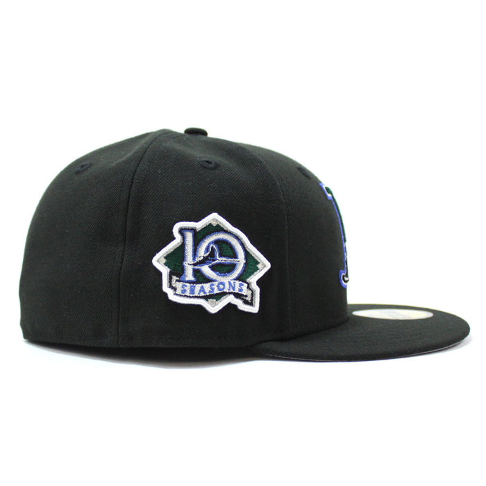 Tampa Bay Devil Rays 10th Season New Era 59Fifty Fitted Hat (Black Grey Under Brim)