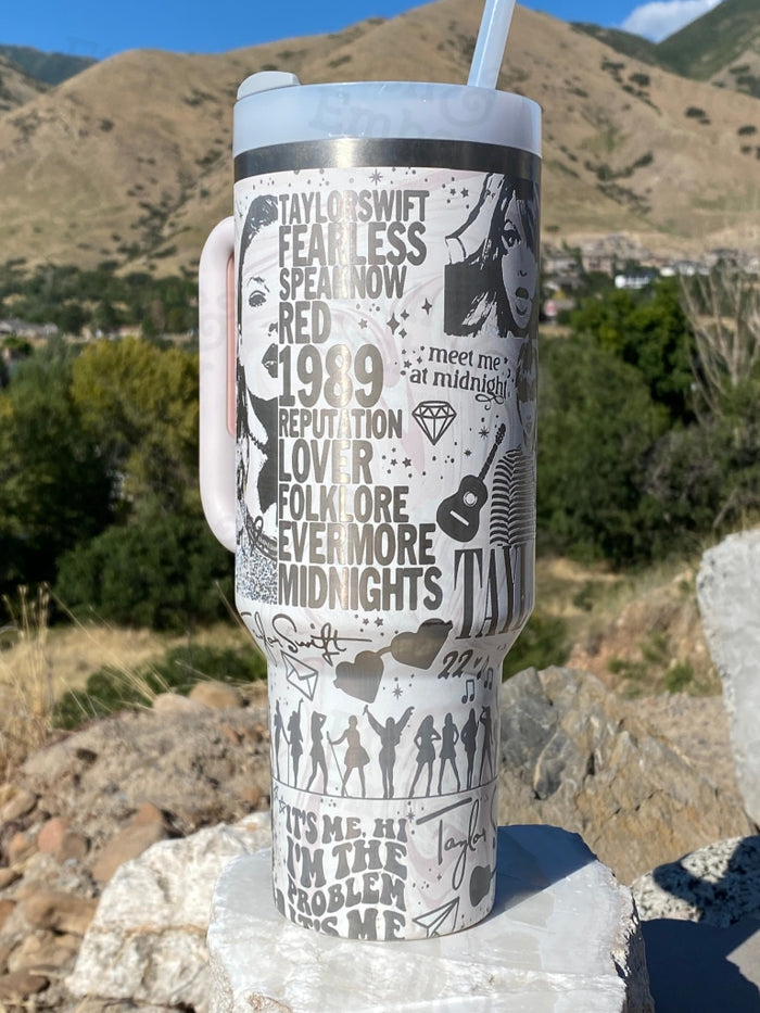 Taylor Swift Engraved Tumbler