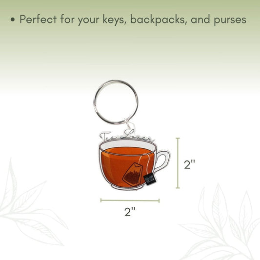 'Tea Lover' Acrylic Key Chain - Full Leaf Tea Company