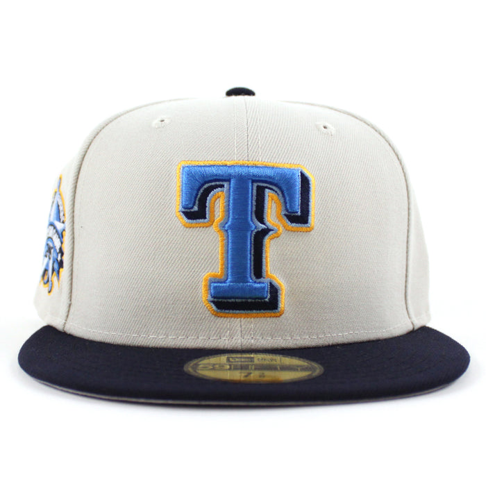 Texas Rangers 1995 All Star Game New Era 59Fifty Fitted Hat (Stone Navy Gray Under Brim)