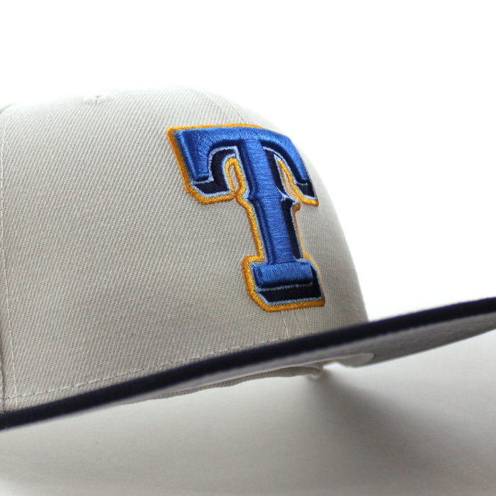 Texas Rangers 1995 All Star Game New Era 59Fifty Fitted Hat (Stone Navy Gray Under Brim)