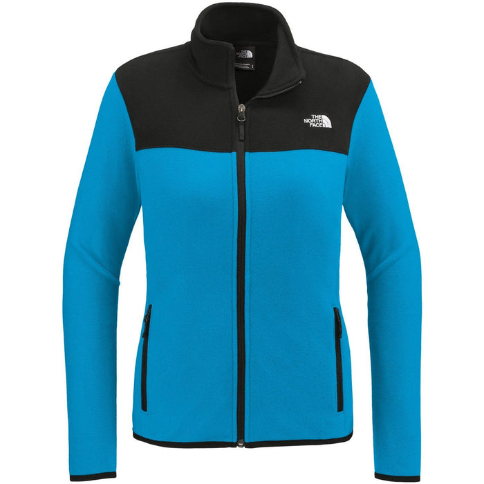 The North Face Ladies Glacier Full-Zip Fleece Jacket-The North Face-Hero Blue/TNF Black-S-Thread Logic
