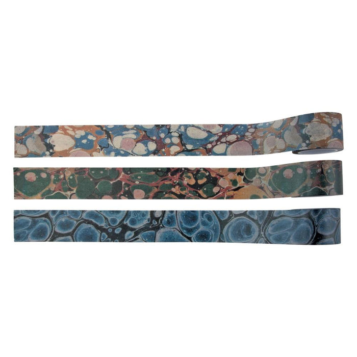 Tim Holtz - Idea-Ology - Design Tape - Marbled. Design Tape Marbled by Tim Holtz is adhesive-backed printed imagery used for a variety of projects. The wide width is ideal for adhering ephemera and other paper elements to junk journals, cards and more.  Available at Embellish Away located in Bowmanville Ontario Canada.