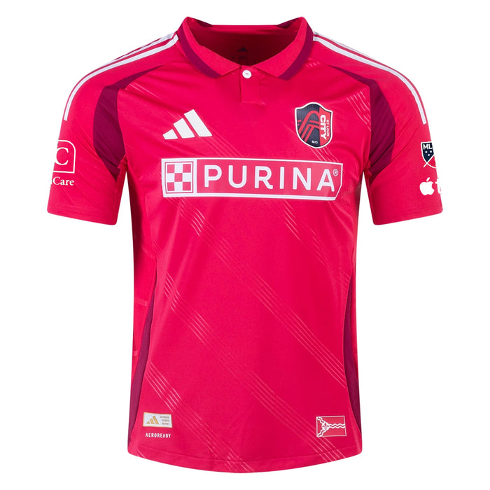 adidas Conrad Wallem St. Louis FC Authentic Home Jersey 25/26 (Power Pink) | SoccerWearhouse