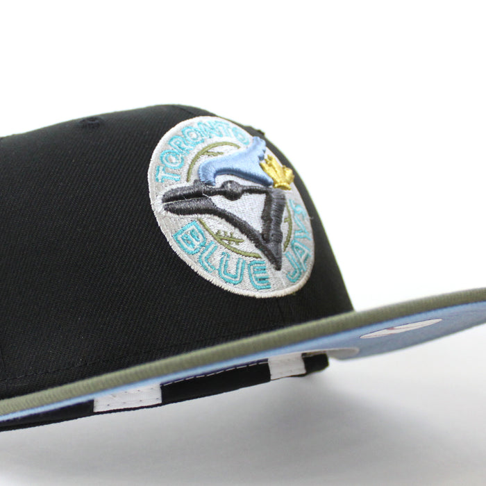 Toronto Blue Jays 1991 All Star Game New Era 59Fifty Fitted Hat (Black Olive Green Sky Blue Under Brim)